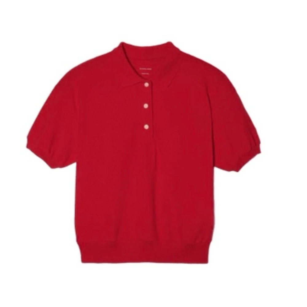 Everlane Bright Red Short-Sleeve Polo